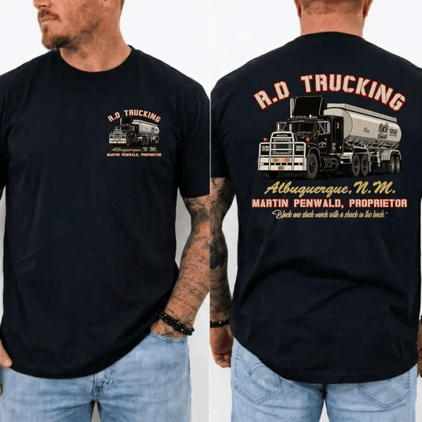 R.D Trucking Shirt, Convoy Movie Tee, Vintage Trucker Graphic T-Shirt #329 - Reel Belly